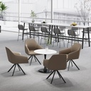 BUTACA MOD.ONA (639 1)  - TAPIZADA EN PU KHAKI OSCURO (YH-97)-MEDIDAS: 24"X25"X33" 
