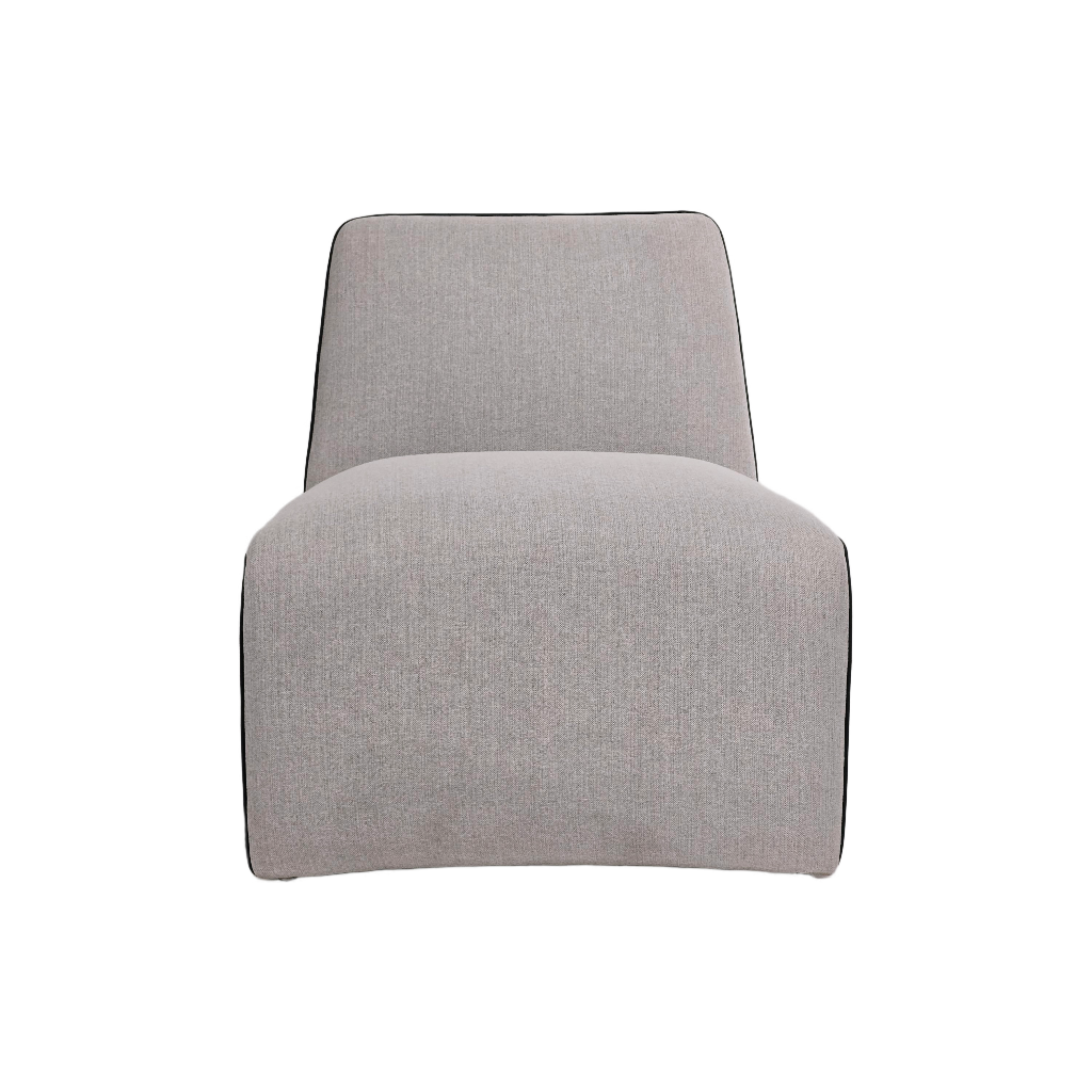 BUTACA MOD. AIR (777)- TAPIZADO EN TELA GRIS CLARO (ZB-01) - MEDIDAS: 30"X28"X29" 