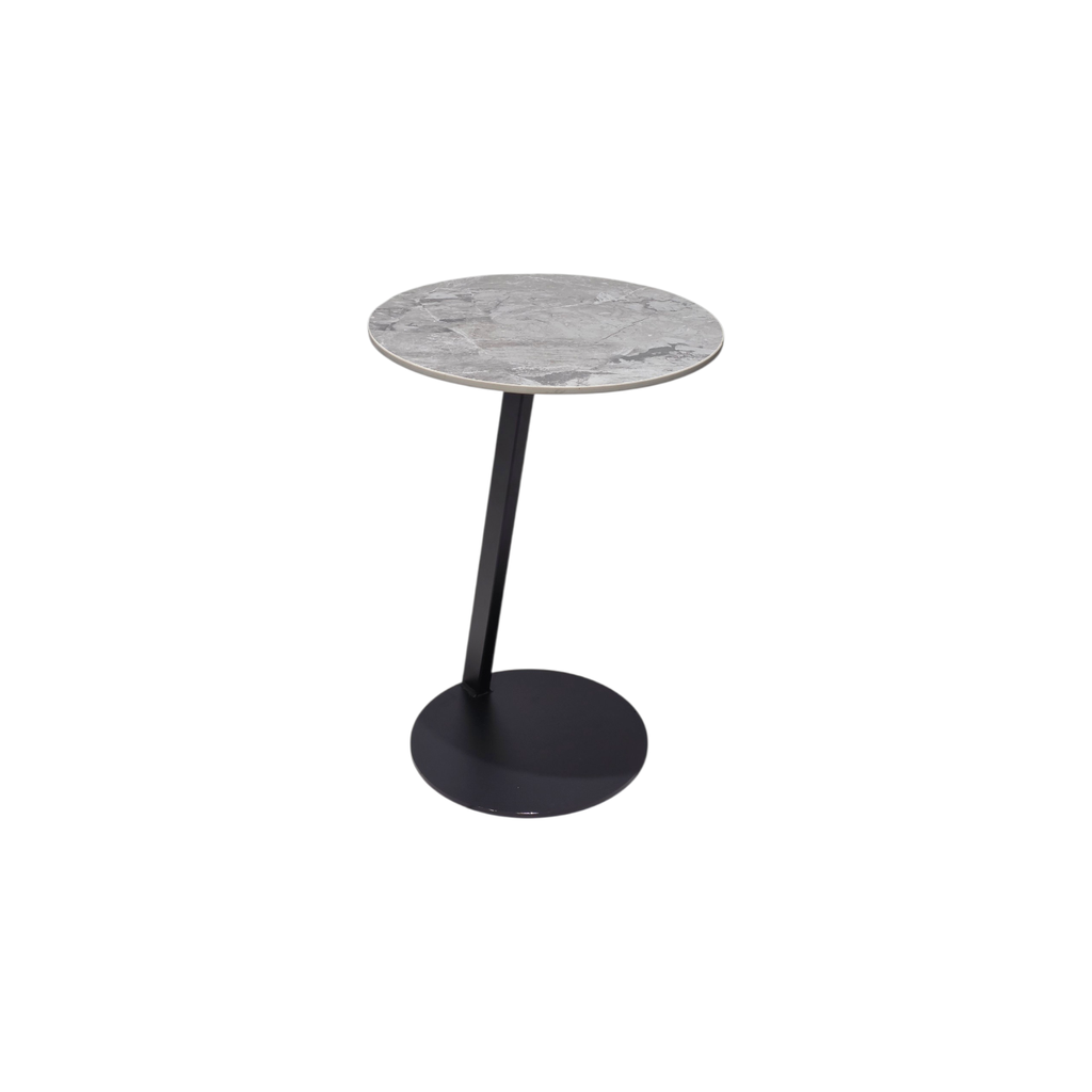 MESA DE ESQUINA MOD. 607 GRIS  - NEGRO