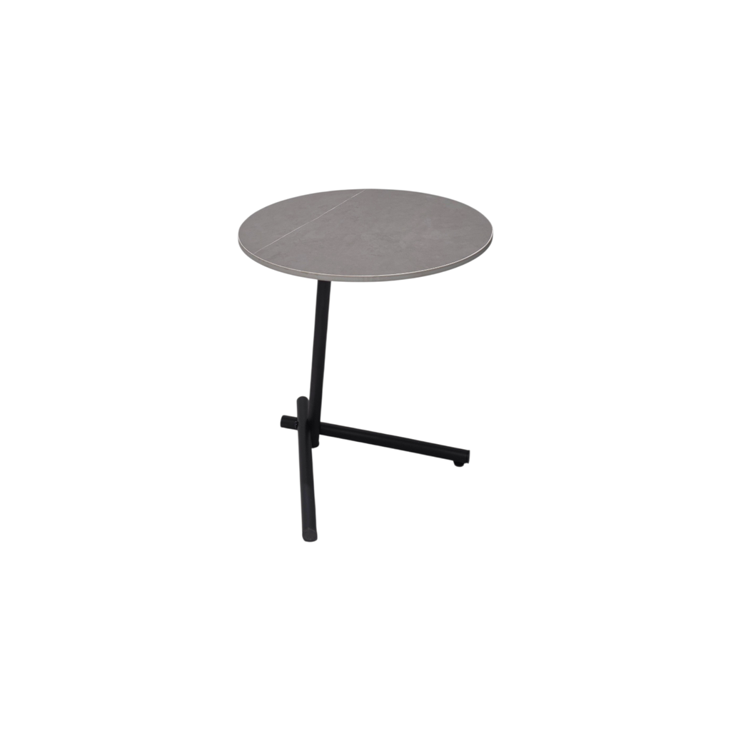 MESA DE ESQUINA MOD. 2020 GRIS CLARO  - NEGRO