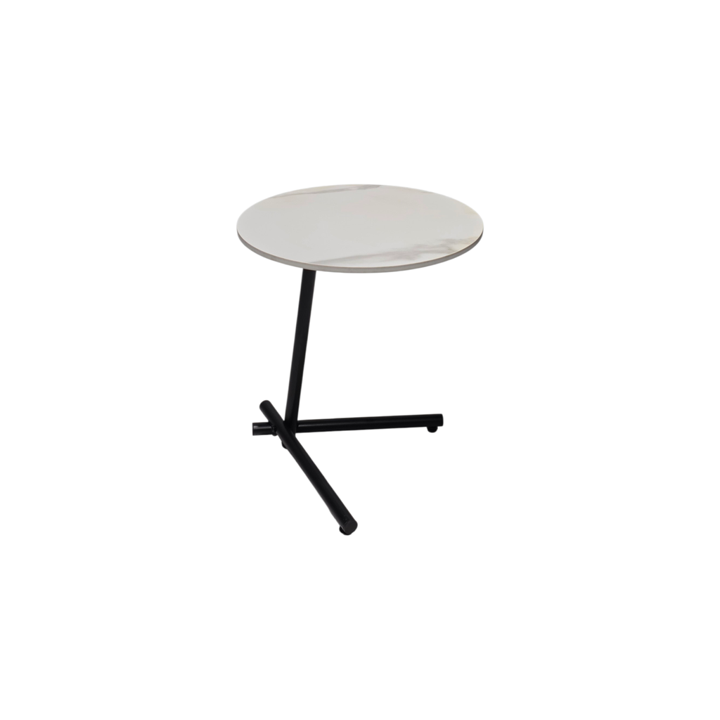 MESA DE ESQUINA MOD. 2020 BLANCO - NEGRO 