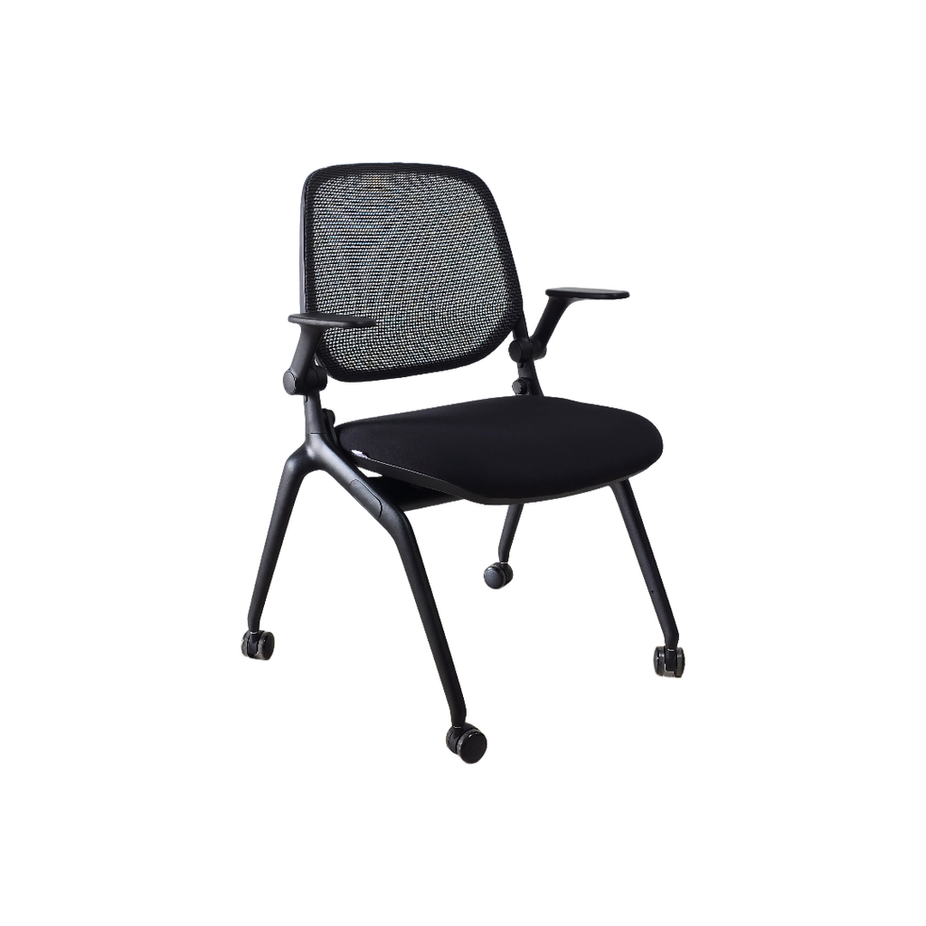 SILLA MULTIUSO CAP(D20) - MESH NEGRO - TELA NEGRA 