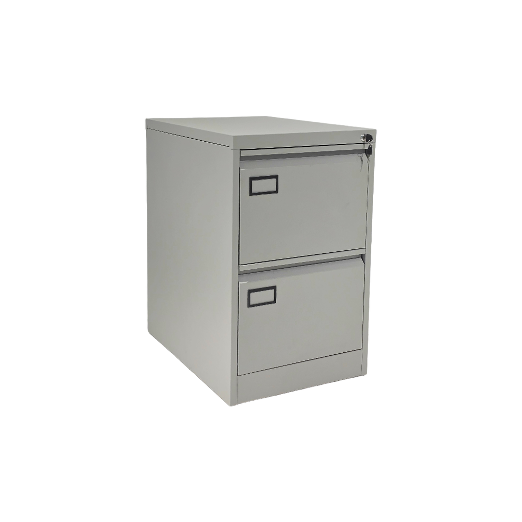 PRAKTIK: VERTICAL 2 GAVETAS GRIS ALUMINIO