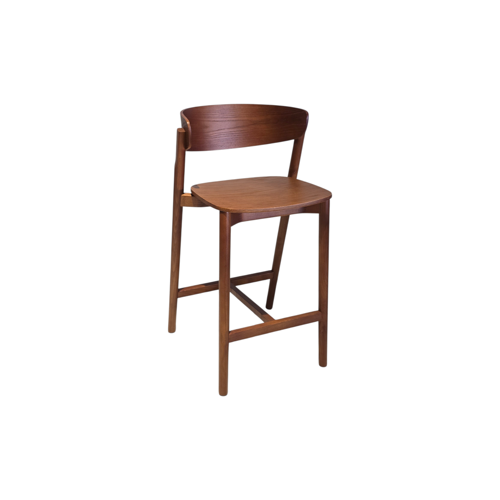 TABURETE BS-S263B, CUERPO EN MADERA COLOR NOGAL ASH08, MEYCY HOME