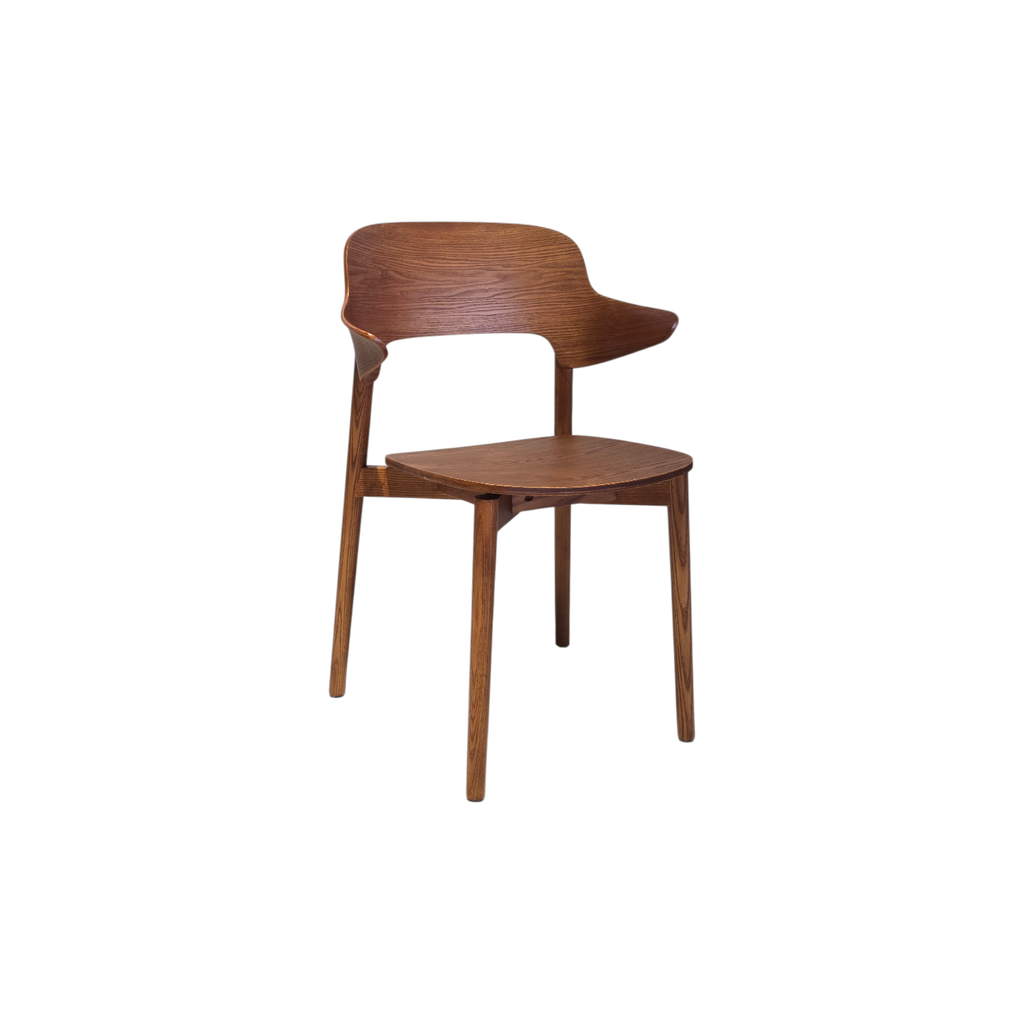 SILLA S259A, CUERPO EN MADERA COLOR NOGAL ASH08, MEYCY HOME