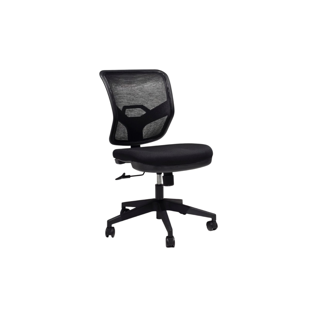 SILLA SECRETARIAL 8121 PLUS (F03)  - NEGRO - MESH NEGRO - TELA NEGRA 