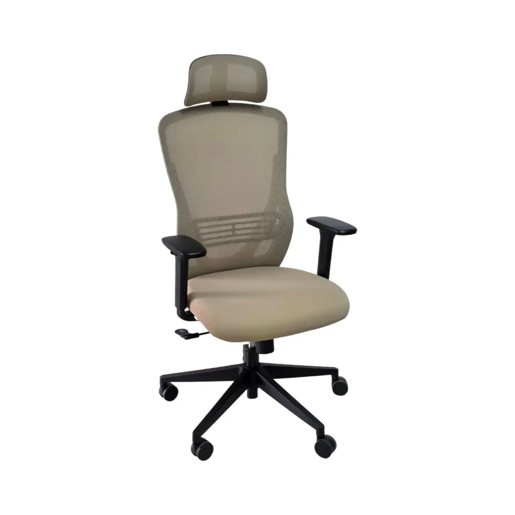 SILLON EJECUTIVO NEO (F10) - MESH BEIGE - TELA BEIGE