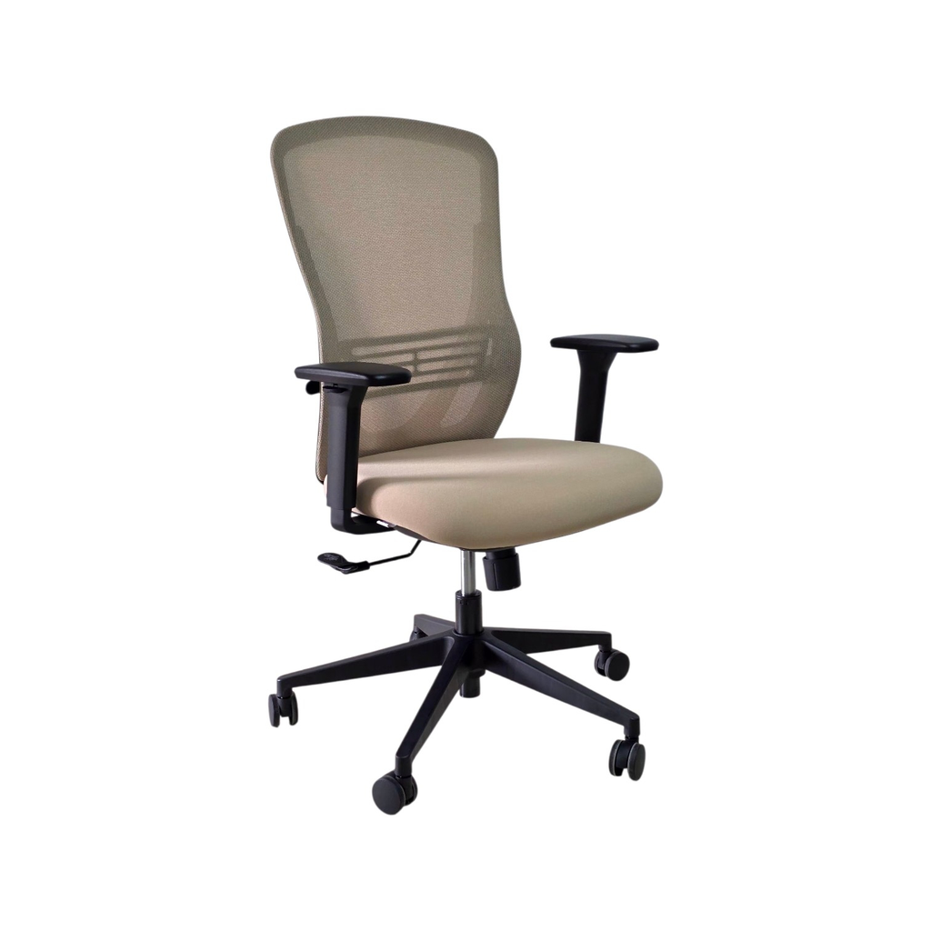 SILLON SEMI EJECUTIVO NEO (F10) - MESH BEIGE - TELA BEIGE 