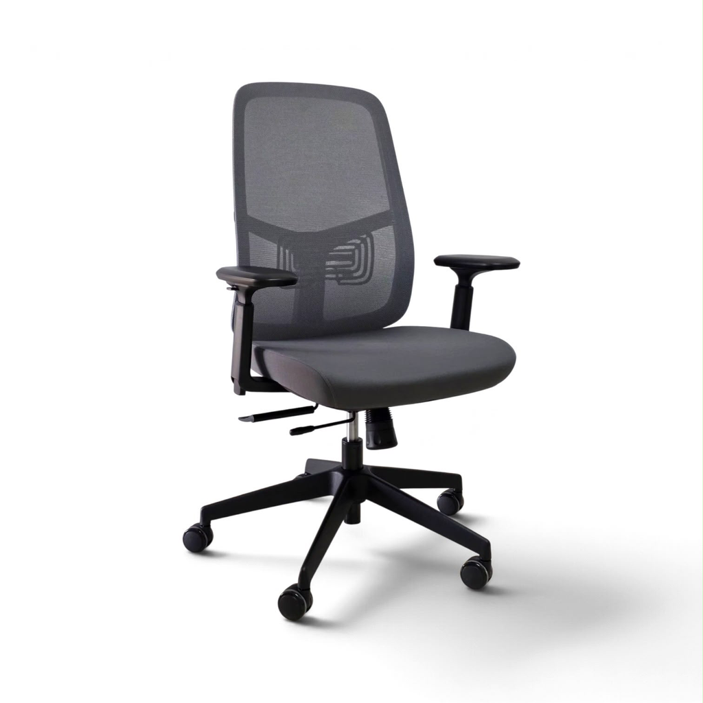 SILLON SEMI EJECUTIVO NEXA (F34) - MESH GRIS GRAFITO (M3543-001) - TELA GRIS GRAFITO(YD123-3) 