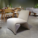 BUTACA MOD. AIR (777)- TAPIZADO EN TELA BEIGE MIXTA CAPPUCCINO  (LE9180-01) - MEDIDAS: 30"X28"X29"   