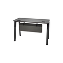 MESA ESCRITORIO MOD. ELEMENT UNO (SY-BT0214)- TOPE GRIS LOBO(DARK GREY)- PATAS GRIS GRAFITO -MEDIDAS: 28"X55" FRENTE GRIS GRAFITO 