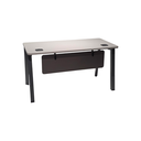 MESA ESCRITORIO MOD. ELEMENT UNO (SY-BT0214)- TOPE COLOR GRIS CLARO(GLACIER GREY)- PATAS GRIS GRAFITO -MEDIDAS: 28"X55" FRENTE GRIS GRAFITO 