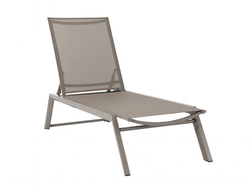 1-045898 CHAISE LOUNGE ODESSA EN ALUMINIO,COLOR CAPPUCCINO