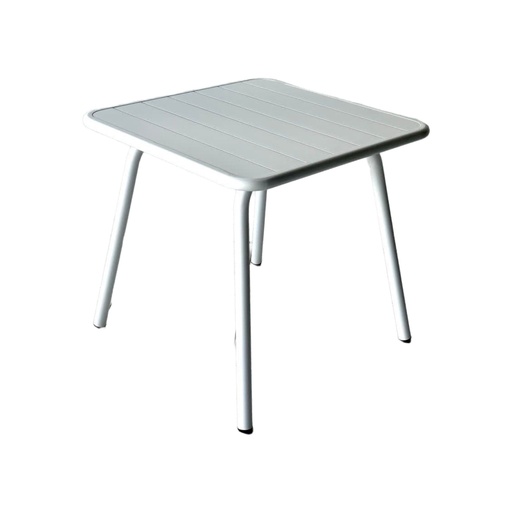 [MAPCB8080] MESA PORTO 80 * 80 CM- MESA DE ALUMINIO- COLOR BLANCA