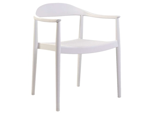 [SMKCB] 1-046180 SILLA MOD .KENNEDY - POLIPROPILENO- COLOR BLANCO