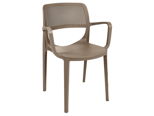 [SMBMXLCC] SILLA MOD.MILA XL  -  POLIPROPILENO - COLOR CAPPUCCINO