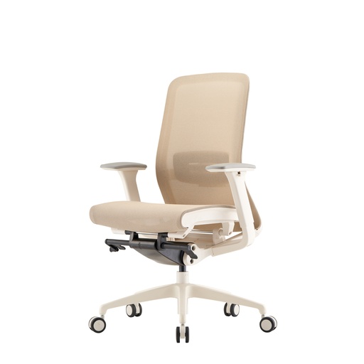 [SSELAVOMESHBMBTB] SILLON SEMI EJECUTIVO LAVO-M (MESH)  BLANCO BEIGE
