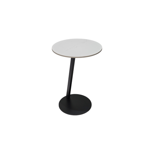 [ME607TBEN] MESA DE ESQUINA MOD. 607 BLANCO  - NEGRO 