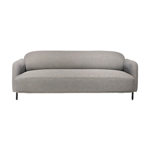 [S3PCON351TGG] SOFA PARA 3PERSONAS MOD. CONVEX (531) - TELA GRIS GRADITO (M09)- MEDIDAS: 32"X53"X31"