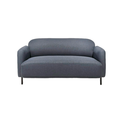 SOFA PARA 2 PERSONAS MOD. CONVEX (531) - TELA AZUL(MY26)- MEDIDAS: 32"X53"X31"