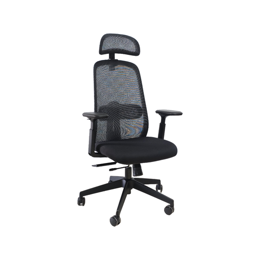 [SEAXISTNMN] SILLON EJECUTIVO AXIS (F28) - MESH NEGRO - TELA NEGRO