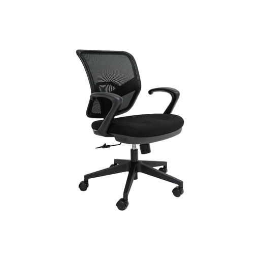 [ST8121+TNMN] SILLON TECNICO 8121 PLUS (F03)  - NEGRO - MESH NEGRO - TELA NEGRA