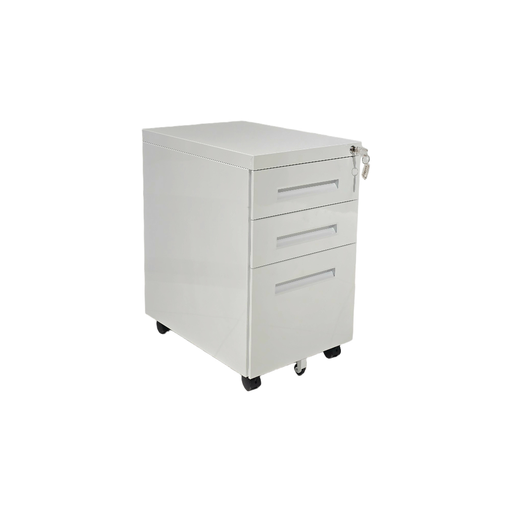 [MRMPRA3GB] PRAKTIK: MODULO RODANTE 3 GAVETAS BLANCO 