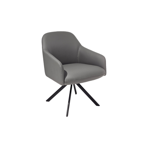 [BEONAPUGC] BUTACA MOD.ONA (639 1)  - TAPIZADA EN PU GRIS CEMENTO (YH 99)-MEDIDAS: 24"X25"X33"  