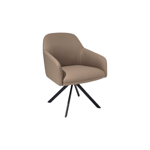 [BEONAPUMO] BUTACA MOD.ONA (639 1)  - TAPIZADA EN PU MARRON OSCURO (YH-84)-MEDIDAS: 24"X25"X33" 