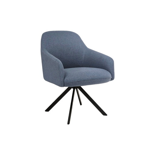 [BEONATAZ] BUTACA MOD.ONA (639 1) -TAPIZADA EN TELA AZUL (MY-38) -MEDIDAS: 24"X25"X33" 