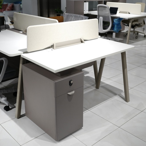 [MEST2448B] MESA ESCRITORIO MOD. STEEL - TOPE BLANCO -24"X48"- MODULO - (S26-1)