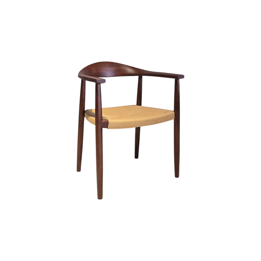 [SHWD1439] SILLA WD-1439, CUERPO EN MADERA COLOR NOGAL BEECH 18, FONDO EN CUERDA NATURAL, MEYCY HOME
