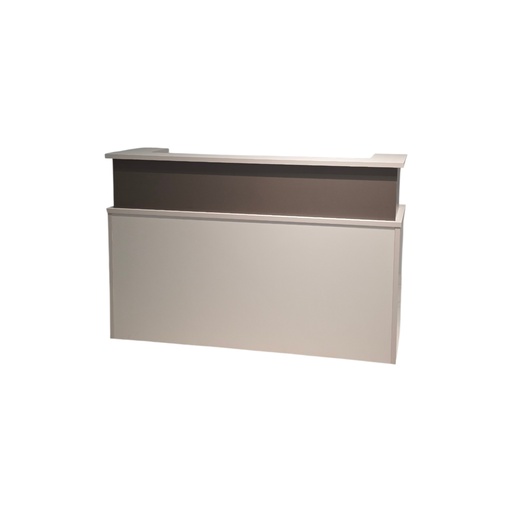 [CMST1663GCGG] COUNTER RECEPCION MODELO STEEL (SY-QT05-16) -COLOR GRIS CLARO(GLACIER GREY) + GRIS GRAFITO - MEDIDAS: 24"X63"X 42"