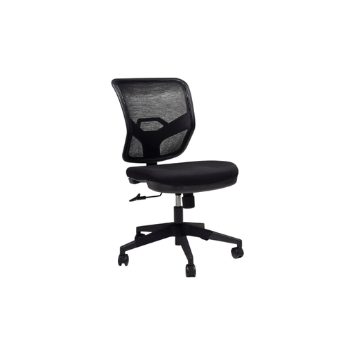 [SS8121+TNMN] SILLA SECRETARIAL 8121 PLUS (F03)  - NEGRO - MESH NEGRO - TELA NEGRA 
