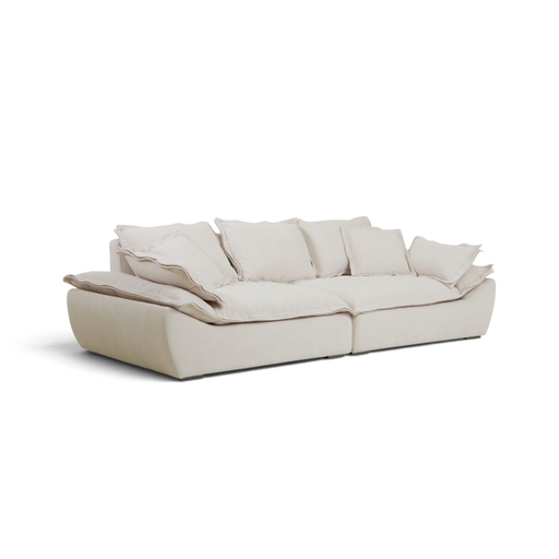 [SO3P102S7102C] Sofá de 3 plazas S-7102A, 260 × 110 × 71 cm, tapizado en tela color trigo.